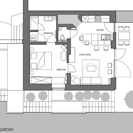 Апартаменты Au26 Cote Jardin-cote Cour *
