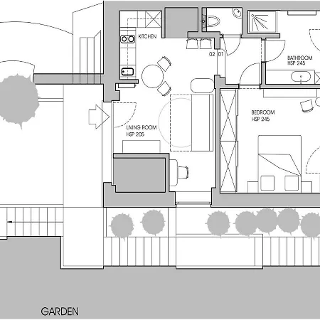 Au26 Cote Jardin-cote Cour 公寓 *
